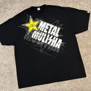 Metal Mulisha Tshirt Rockstar Energy Men Size 2XL Vintage y2k Black